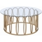 Coaster Modern Round Coffee Table with Metal Base - Image 1 of 2