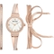 Anne Klein Women's Swarovski Crystal Accented Rose Goldtone Watch and Bracelet Set - Image 1 of 3