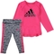 adidas Infant Girls Space Dye Tights Set - Image 1 of 2
