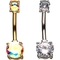 14G Double Gem Belly Rings 2 pk. - Image 1 of 2
