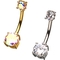 14G Double Gem Belly Rings 2 pk. - Image 2 of 2