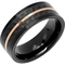Stainless Steel Black And Rose IP With Solid Carbon Fiber Band - Image 2 of 2