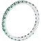 14K White Gold Emerald Eternity Ring - Image 2 of 2