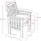 CorLiving Miramar Hardwood Outdoor Armchairs 2 pk. - Image 4 of 4