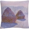 Trademark Fine Art Claude Monet Haystacks Effect Of Snow and Sun Throw Pillow - Image 1 of 3