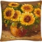 Trademark Fine Art Masters Fine Art Sunflowers Still Life Decorative Throw Pillow - Image 1 of 3