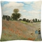 Trademark Fine Art Claude Monet Wild Poppies Near Argenteuil Throw Pillow - Image 1 of 3