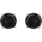 10K White Gold 1/4 CTW Black Diamond Stud Earrings - Image 1 of 2