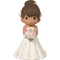 Precious Moments Mix and Match Bride Wedding Cake Topper, Brown Hair / Light Skin - Image 1 of 4