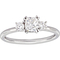 Diamore 14K White Gold 1 CTW Diamond 3 Stone Engagement Ring - Image 1 of 4
