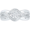 Sterling Silver Diamond Accent Fashion Ring - Image 1 of 2