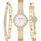 Anne Klein Women's Crystal Accented Chain Bracelet Watch and Bangle Set AK/3202GBST - Image 1 of 3