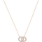 Swarovski Two-tone Crystal Interlocking Circles Necklace - Image 1 of 3