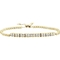 14K Yellow Gold Over Sterling Silver Diamond Accent Bolo Bracelet - Image 1 of 3