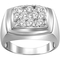 10K White Gold 1/2 CTW White Diamond Ring - Image 1 of 2