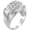 10K White Gold 1/2 CTW White Diamond Ring - Image 2 of 2