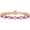 Sofia B. Rose Gold Over Sterling Silver and Amethyst Tennis Bracelet - Image 1 of 3
