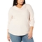 Style & Co. Plus Size Waffle Knit Cowl Neck Top - Image 1 of 2