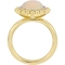 Sofia B. 14K Yellow Gold 1/10 CTW Diamond and Ethiopian Opal Halo Ring - Image 3 of 4