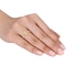Sofia B. 10K Yellow Gold 1/8 CTW Diamond and Ethiopian Opal Halo Ring - Image 4 of 4