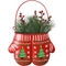Alpine Christmas Red Mittens Planter - Image 1 of 2