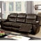 Furniture of America Listowel Bonded Leather Reclining Sofa - Image 1 of 3