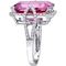 Sofia B. 14K White Gold 1/2 CTW Diamond Pink Topaz and Cocktail Ring - Image 2 of 4