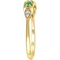 Sofia B. Created Emerald and Diamond Accent 4 Stone Bar Ring in 10K Yellow Gold - Image 2 of 4