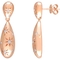 Diamore 14K Rose Gold 1/3 CTW Diamond Star Drop Earrings - Image 1 of 2