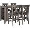 Signature Design by Ashley Caitbrook Counter Table Set with 4 High Back Stools - Image 1 of 4