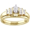 Diamore 14K Yellow Gold 1/2 CTW Marquise and Princess Cut Diamond Bridal Set - Image 1 of 4