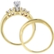 Diamore 14K Yellow Gold 1/2 CTW Marquise and Princess Cut Diamond Bridal Set - Image 3 of 4