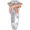 Sofia B. 10K Two Tone Gold 5/8 CTW Diamond Floral Twist Engagement Ring - Image 2 of 4