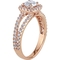 Diamore 14K Rose Gold 1 CTW Diamond Halo Engagement Ring - Image 2 of 3