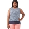 Michael Kors Plus Size Ikat Sleevless Cut Out Top - Image 1 of 2