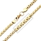 INOX Men's Stainless Steel Yellow Goldtone Fancy Chain 22 in. - Image 2 of 3