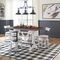 Signature Design by Ashley Valebeck 5 pc. Counter Table with 4 White Stools - Image 4 of 4