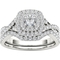 10K White Gold 7/8 CTW Diamond Bridal Set - Image 1 of 3