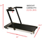 Sunny Health and Fitness Asuna Slim Folding Motorized Treadmill - Image 4 of 6