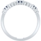 10K White Gold 1/4 CTW Enhanced Blue Sapphire and Diamond Anniversary Ring - Image 2 of 3