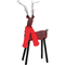 GiGi Seasons 13.5 in. Plaid Baby Deer with Scarf Christmas Decor - Image 1 of 2