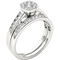 10K White Gold 1/2 CTW Diamond Bridal Set - Image 2 of 3