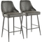 LumiSource Marcel Faux Leather Counter Stool 2 pk. - Image 1 of 7