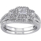 Diamore 1/4 CTW Diamond Quad Bridal Set in Sterling Silver - Image 1 of 3
