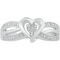 Sterling Silver with Diamond Accent Heart Promise Ring - Image 2 of 2