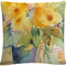 Trademark Fine Art Yellow Floral Vase Decorative Throw Pillow - Image 1 of 2