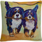 Trademark Fine Art Stick Together Bold Pets Animals Decorative Throw Pillow - Image 1 of 2