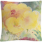 Trademark Fine Art Yellow Burst Floral Abstract Motif Decorative Throw Pillow - Image 1 of 2