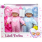 Lissi Dolls 11 in. Twin Baby Doll 10 pc. Play Set - Image 1 of 2