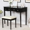 Furniture of America Baylee Vanity with Mirror and Stool - Image 1 of 3